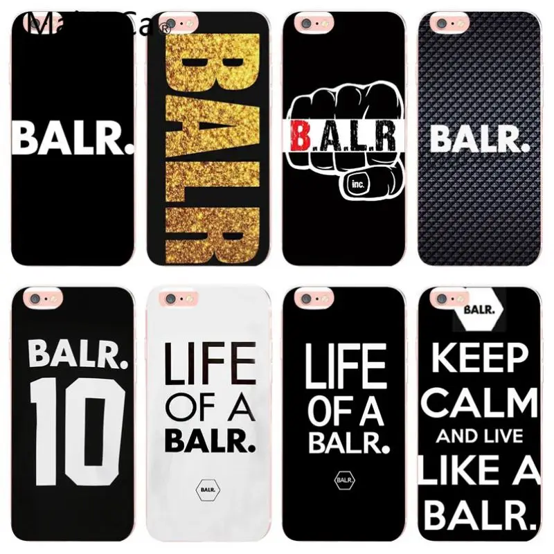 MaiYaCa BALR case For iphone 5 5s SE New Personalized print Phone Accessories Case For iPhone X 8 8plus 7 6S 6plus Cellphones