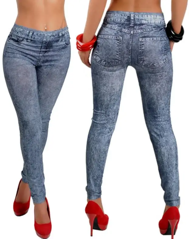 jean look leggings