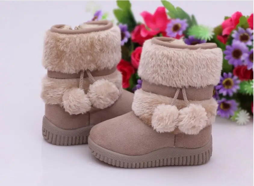 Girl's ball snow boots-21