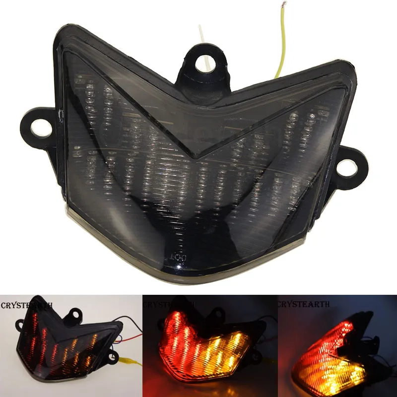 Дым LED Интегрированный задний тормозной фонарь для Kawasaki ZX10R ZX 10R 2004 2005 мотоцикл