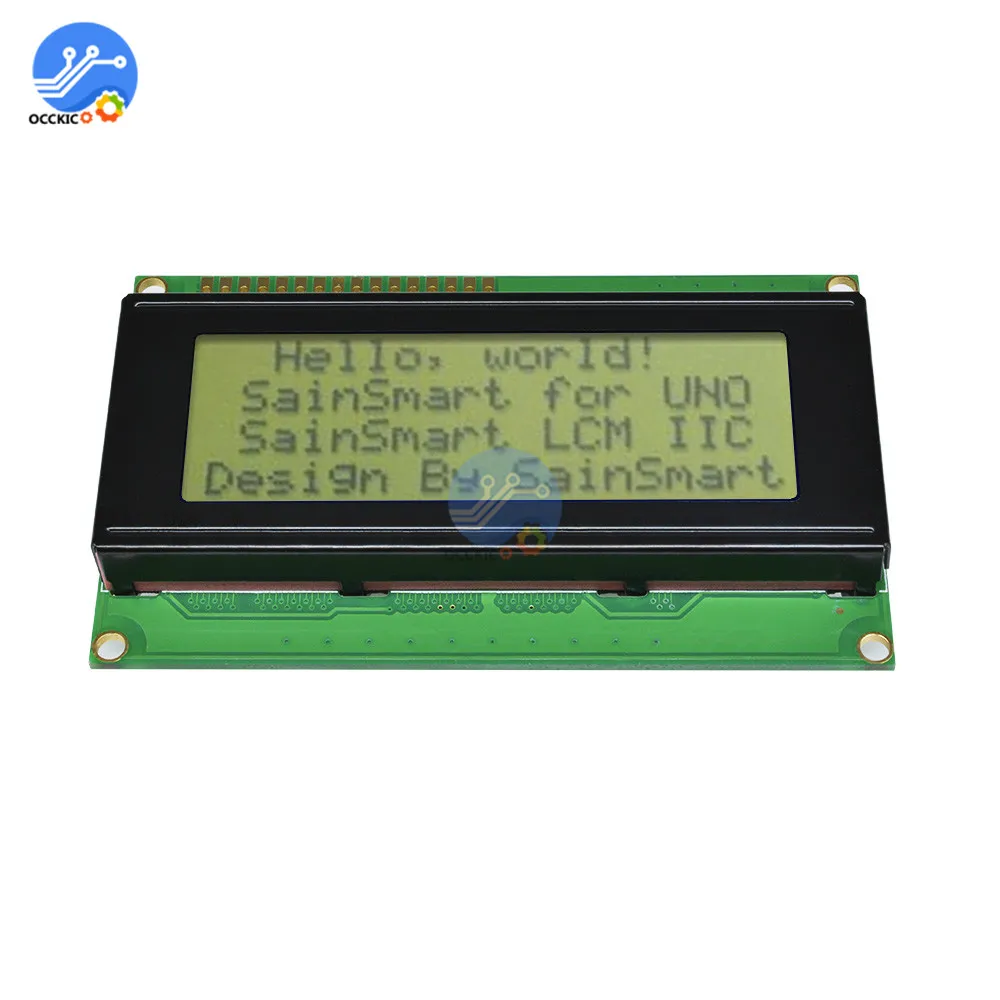 ЖК дисплей LCD2004 IIC/I2C 2004 дюйма 20x4 5 В Желтый экран IIC I2C для arduino панель|lcd display screen|lcd