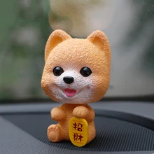 Автомобиль орнамент мило ПВХ трясти головой собаки кукла приборной панели автомобиля кивая щенок рисунок игрушки прекрасный авто аксессуары украшения подарок