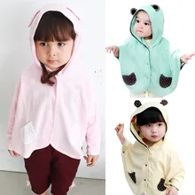 New 2016 Spring Kids Wear Fashion Baby Coats Girl’s Smocks Outwear Cotton Cloak Jumpers mantle Children’s clothing Poncho