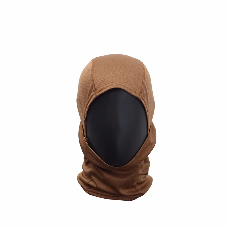 Быстросохнущая маска для лица ветрозащитная Тактическая защита от пыли велосипедные Лыжные маски для зимы мягкие регулируемые двойного использования - Цвет: Brown