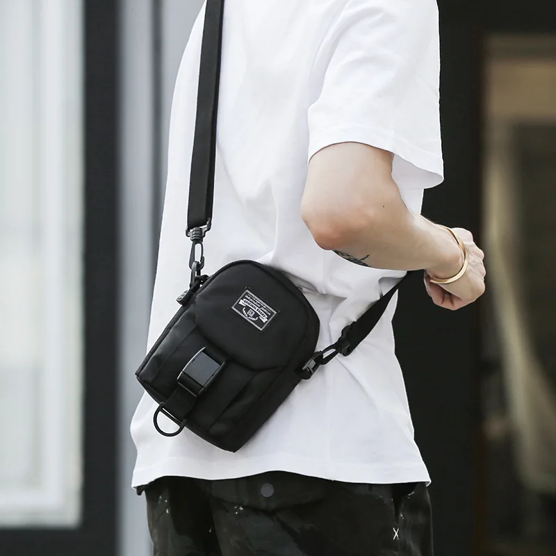 Men Simple Shoulder Bag Oxford Small Crossbody Bags Fashion Pockets ...