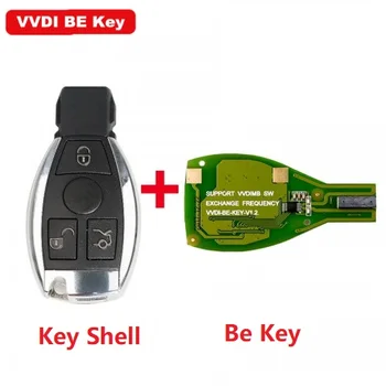 

XHORSE VVDI BE Key Pro For Benz XNBZ01CH Remote Key Chip Improved Version Smart Key Shell 3 Button Can exchange token for MB BGA