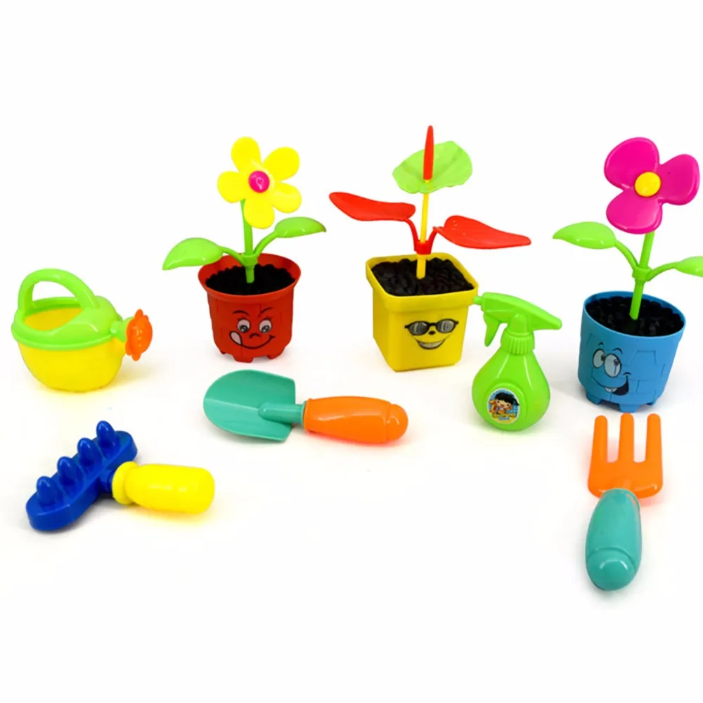 DIY Садоводство инструменты для полива набор креативный мультфильм цветок дошкольные развивающие игрушки подарок на день рождения Рождественский подарок для детей
