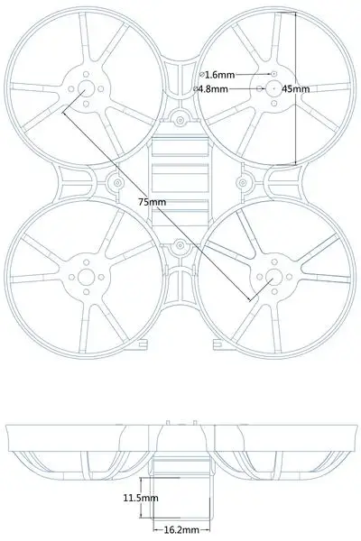 BETAFPV Beta75X 75 мм Whoop рамка для 75X2 S 75X3 S 75X HD 11XX мотор