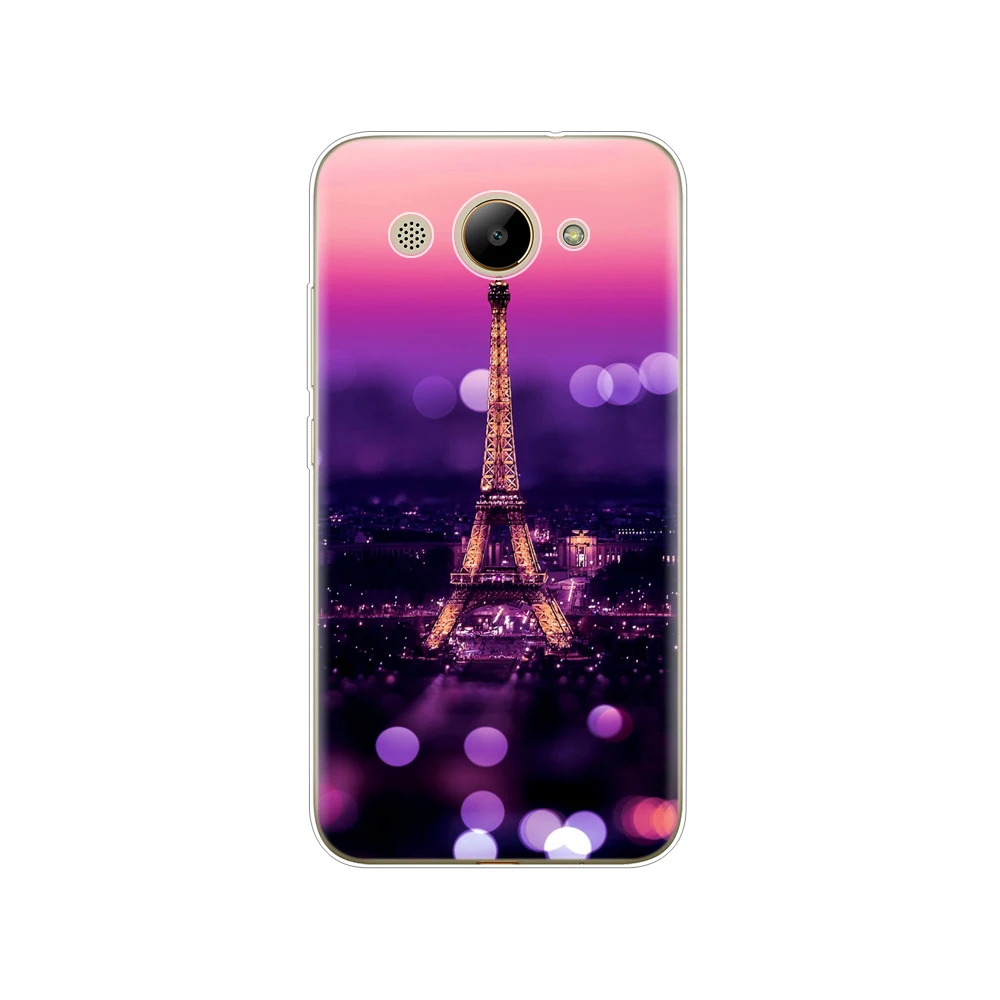 Для huawei Y3 чехол мягкий силиконовый для huawei Y3 прозрачная задняя крышка 5,0 ''TPU Y 3 чехол для телефона s coque бампер милый