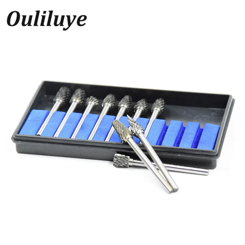 

1/8" Shank Shank Tungsten Carbide Milling Cutter Mini Diamond Drill Bits Burr Rotary Tool for Dremel Hss Cone Drill Power Tool