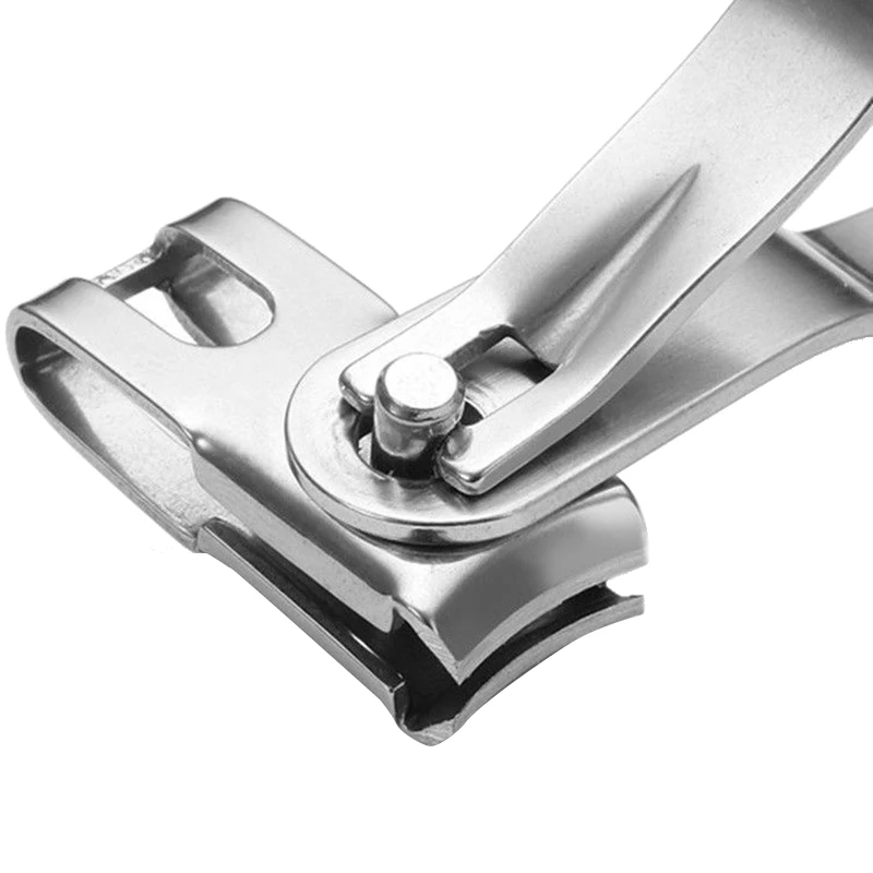 Mayitr 1pc Professional  Stainless Steel Nail Clipper Trimmer Cuticle Rotatable Nail Cutter Finger Toe Manicure Tool