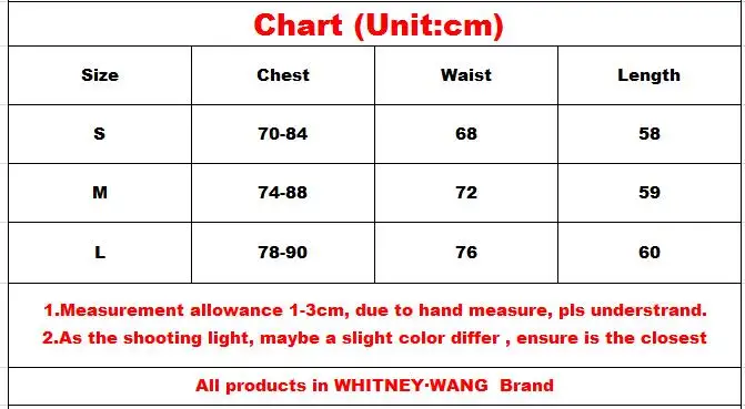 WHITNEY SIZE