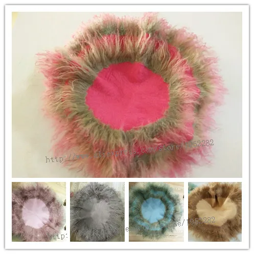 

HOT Pure Wool Filler Cushion Blanket Newborn Photography Background Props Studio Photos Aided Modeling Filler Basket Stuffer