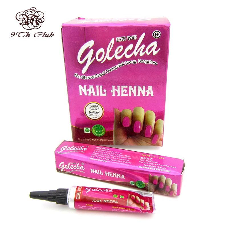 1 шт. индийская голеча хна паста для тела цветной хны мусульманский лак ногтей