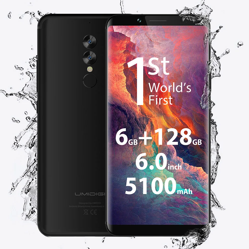 UMIDIGI S2 Pro 4G Smartphone Android 7.0 6GB RAM 128GB ROM 6.0 Inch Helio P25 Octa Core 2.6GHz 13.0MP 5.0MP Dual Rear Camera GPS