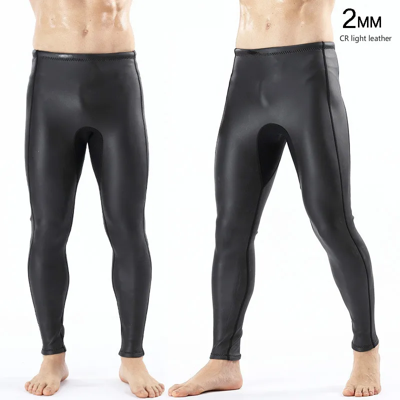 

2MM light skin CR diving suit diving trousers warm diving trousers men's outdoor swimming trunks new arrival 2018