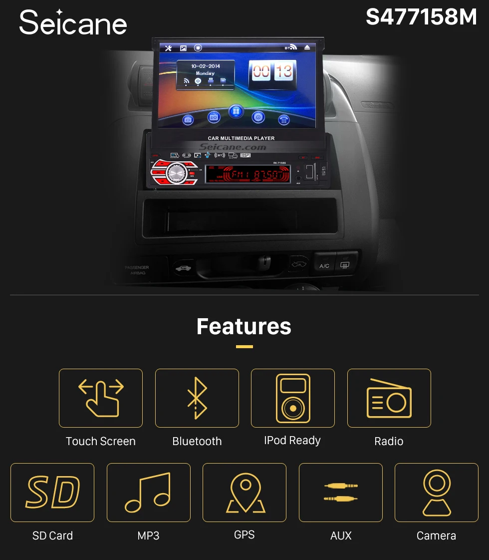 Best Seicane 1 Din 7 inch Universal Car Radio GPS Navigation Support DVD Player Canbus AUX Bluetooth 1 Best Seicane 1 Din 7 inch Universal Car Radio GPS Navigation Support DVD Player Canbus AUX Bluetooth 1