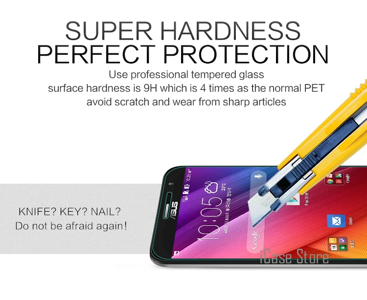 С уровнем твердости 9H закаленное Стекло для Asus Zenfone 2 Laser Ze500KL ZE550KL ZE500CL ZE551ML A501CG 3 MAX