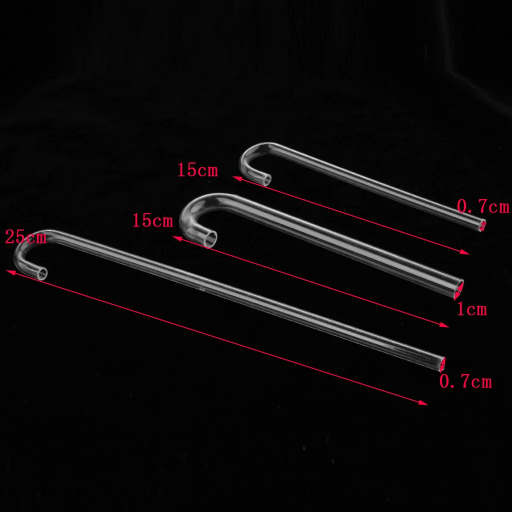 5 Pcs Transparent Acrylic Thickened Elbow Tube for Aquarium