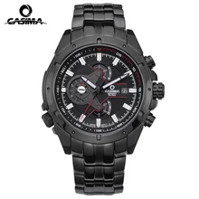 Mode casima Hommes Montres À Quartz Hommes De Luxe de Montre-Bracelet Grande Marque Chronographe Montre Lumineux Horloge En Acier militaire imperméable à l’eau