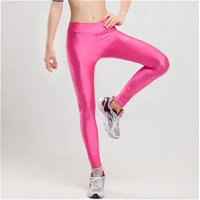 tights for women VIIANLES Sportswear Elastic Neon Fitness leggings V High Waist Pants Workout Leggings Women Jegging Shiny Leggins Candy Colors grey leggings Leggings