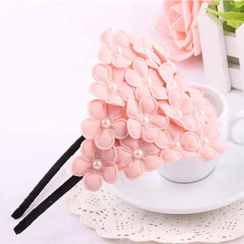

Children Headbands Baby Cute Princess Style Flower Hairband Pearl Girl Headband Hair Band Accessories