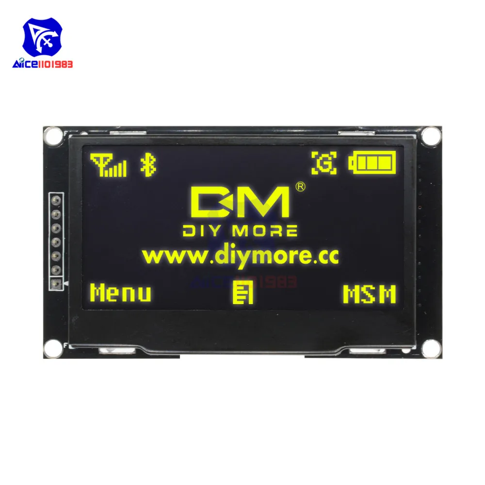2,42 дюймов 128X64 OLED ЖК-дисплей модуль SSD1309 12864 7 Pin SPI/IIC I2C последовательный интерфейс для Arduino UNO R3 C51