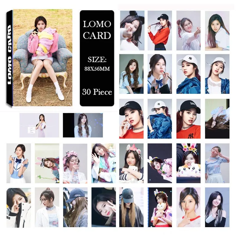 Twice Knock Knock Sana Album Lomo Cards K Pop New Fashion Self Made Paper Photo Card Bgstoreshop Com