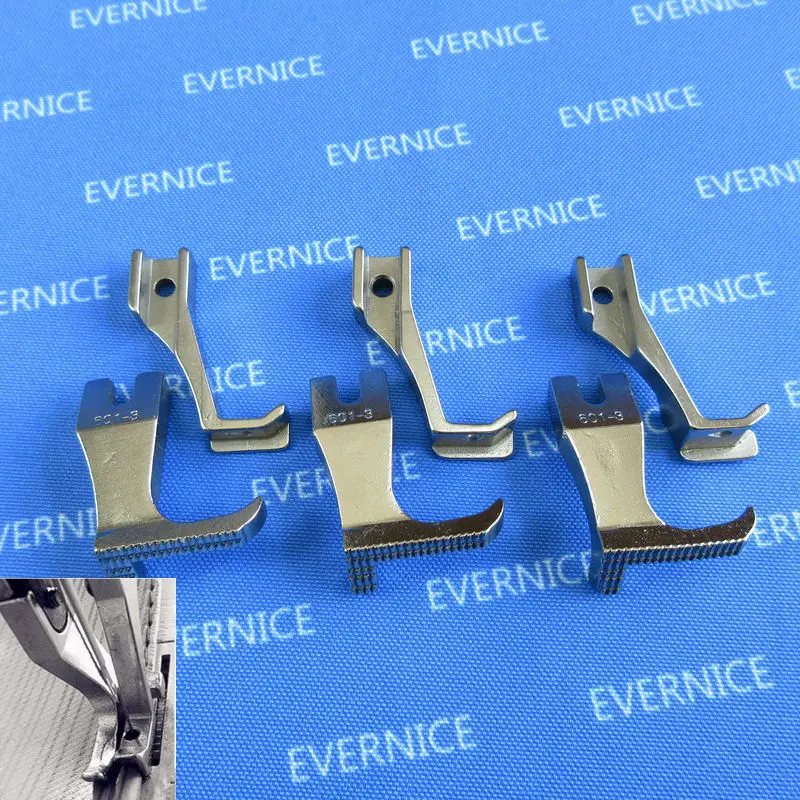 

3 sets/sizes Edge Guide Presser Feet for Yamata FY-5318 Consew 205RB Artisan 797AB