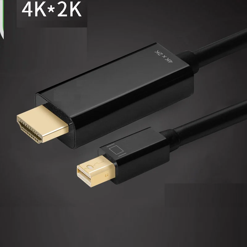  Thunderbolt Display Mini DP to HDMI Cable Male to Male Adapter for Macbook Pro Air Projector Camera TV Support 4K*2K 3D