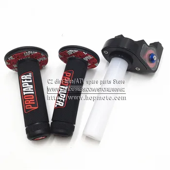 

Motorcycle with 1/4 Quick Turn Throttle Dirt Pit Bike Motocross 7/8" Handlebar For PROTAPER Hand Grips For PRO TAPER KTM