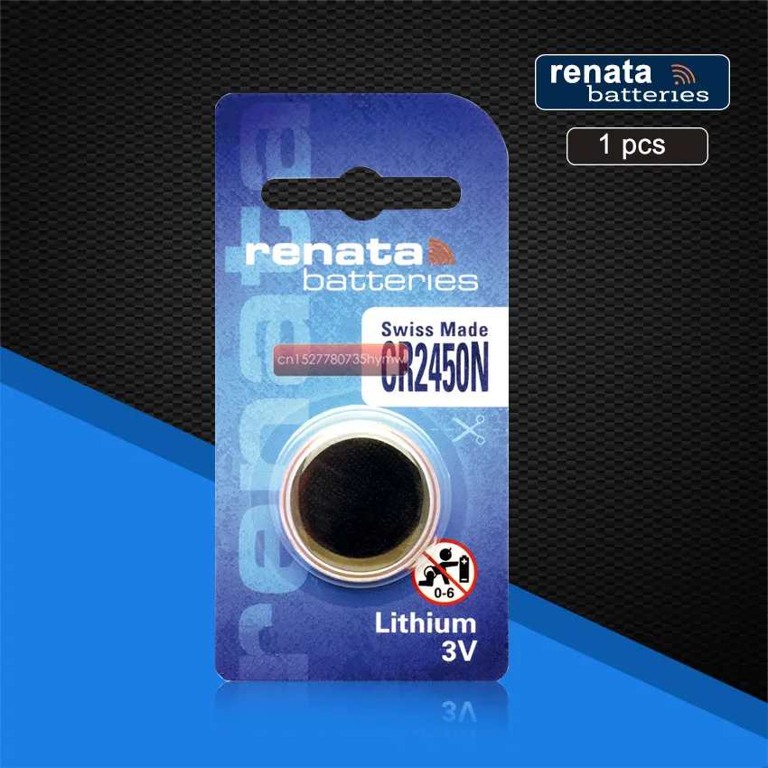 

1pc New Original Renata CR2450 CR 2450 3V Lithium Button Cell Battery Coin Batteries For Watches,clocks,hearing aids