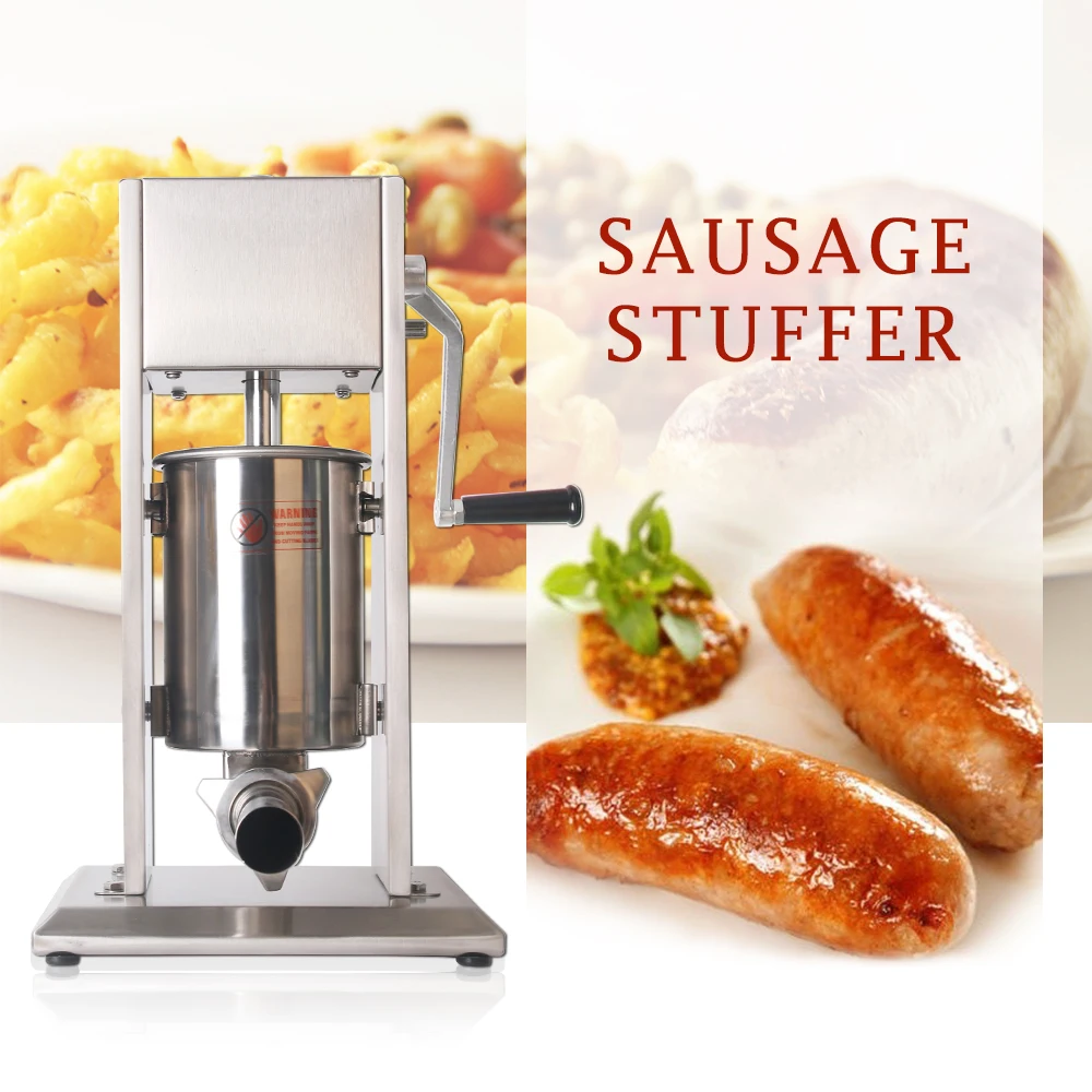 ITOP 3L/5L/7L Sausage Fillers Food Filling Machine Stainless Steel Manual Double Speeds Sausage Stu - 32885909701