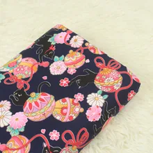 Полуярд мягкий бриз мультфильм кошка печати ткань, хлопок ручной работы DIY сумка в стиле квилтинг одежды ткань CR-982