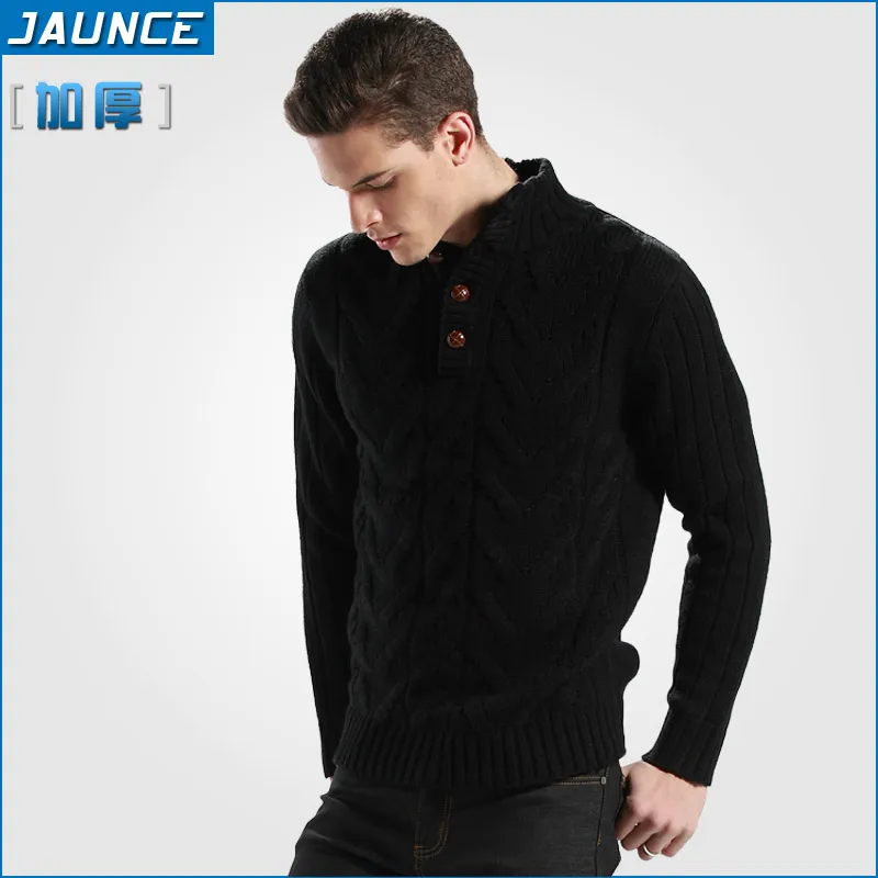 Jaunce 2013 spring casual wool sweater male sweatersweater with fur