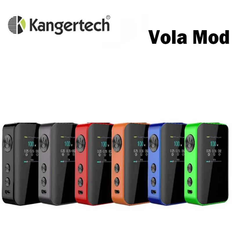 2020 Kanger Vola 100 Вт Box MOD Kit 2000 мА/ч Батарея 1 3-дюймовый TFT дисплей электронная сигарета