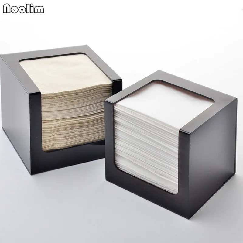 

NOOLIM Fashion Acrylic Tissue Box Tissue Storage Holder Square Tissue Dispenser Kitchen Tissue Organizer