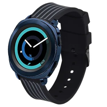 

20mm Silicone Watch Band Quick Release Bracelet Strap for Samsung Gear Sport/S2 Classic SM-R732/Garmin Vivoactive 3/Vivomove HR