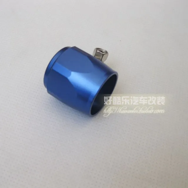 

Performance AN6 Push On Hose End Cover Clamp Adapter Blue Aluminum Anodize Fitting,6AN Hex Finishers