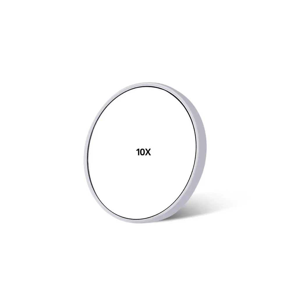 Зеркало для макияжа, настольный светодиодный светильник с сенсорным сенсором, косметический светильник, 1X 10X, женский косметический зеркальный светильник, USB, питание от батареи, косметические лампы - Испускаемый цвет: 10X Mirror White
