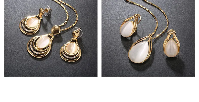BTSETS Jewelry Sets Fashion Opal African Beads Jewelry Set In Gold Color Women Big Nigerian Wedding Dubai Jewelry Sets (5)