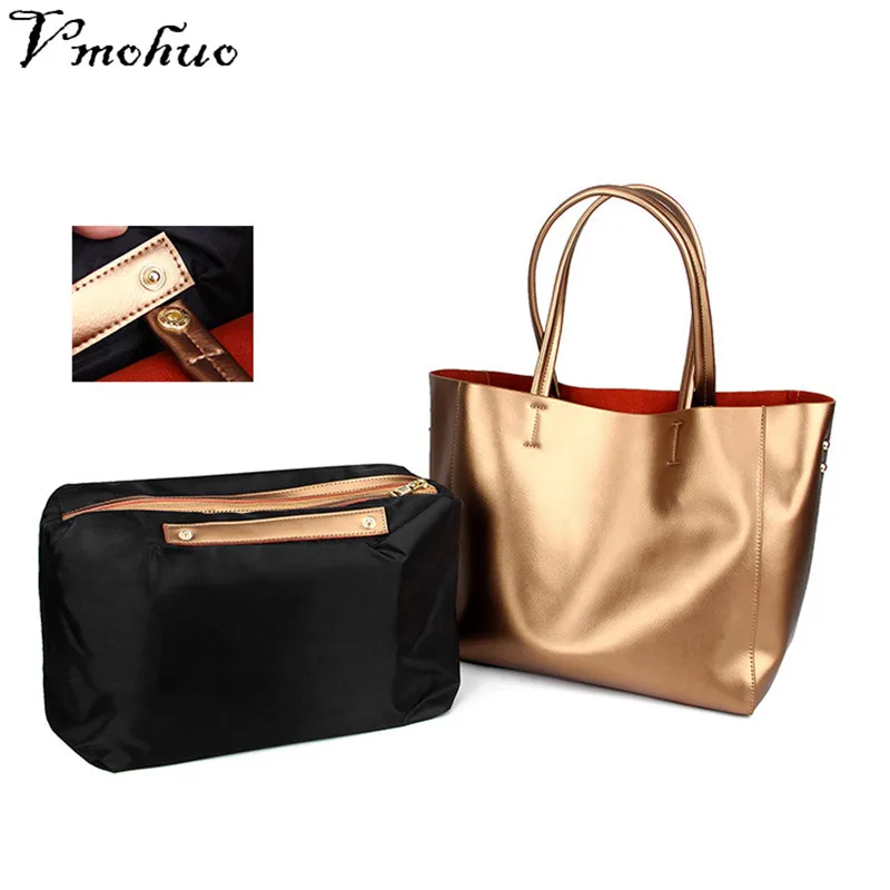 

VMOHUO 2pcs/set Genuine Leather Handbag Women's Female Large Messenger Composite Bags Scratch Resistant Design Women Handbag
