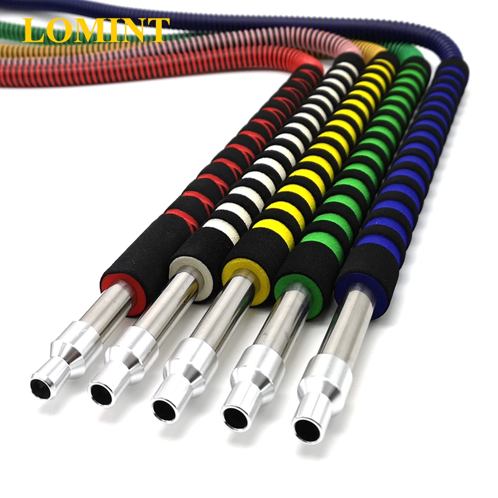 

LOMINT Sponge Handle Hookah Hose Plastic Shisha Hose Colorful Narguile Nargile Accessories Wholesale 1.8m LM-537