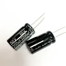 Condensador electrolítico de 2200UF, 50V, 50V, UF, 16x30mm, 10 Uds.