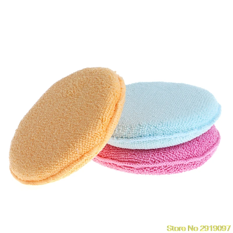 

New Arrive Hot Sale 1Pc Car Waxing Polish Microfiber Foam Sponge Applicator Clean Detailing Pads Drop Shipping Support