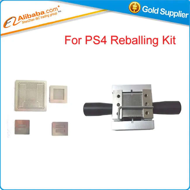 

Free shipping Hot sell bga reballing stencils Direct Heat PS4 stencils+stencils holder with handle