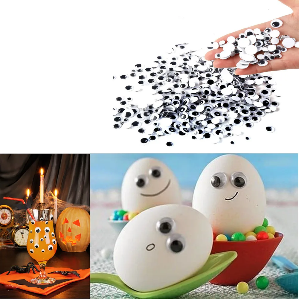 Funny 500 Pcs Total Mixed Eyes Self Adhesive DIY Wiggle Googly Eyes font b Toy b