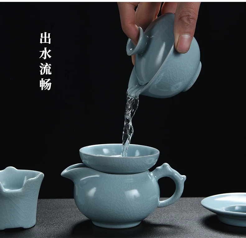 Японский стиль простой чайный набор кунг-фу GaiWan домашний офисный Чайник Китайский стиль крышка чаша чайная чашка комбинированные аксессуары