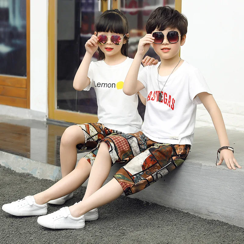 

Summer Fashion Boys Sport Shorts Kids Girls Beach Short Pants Cotton Trousers Casual Street Medium Bottoms Children Clothing New