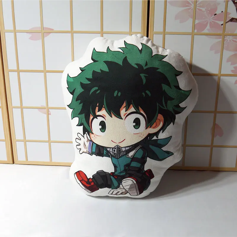 My Hero Academy Подушка Игрушка Аниме izku Bakugou Todoroki OCHACO Tsuyu короткая плюшевая кукла Двусторонняя Наволочка 50 см - Цвет: C